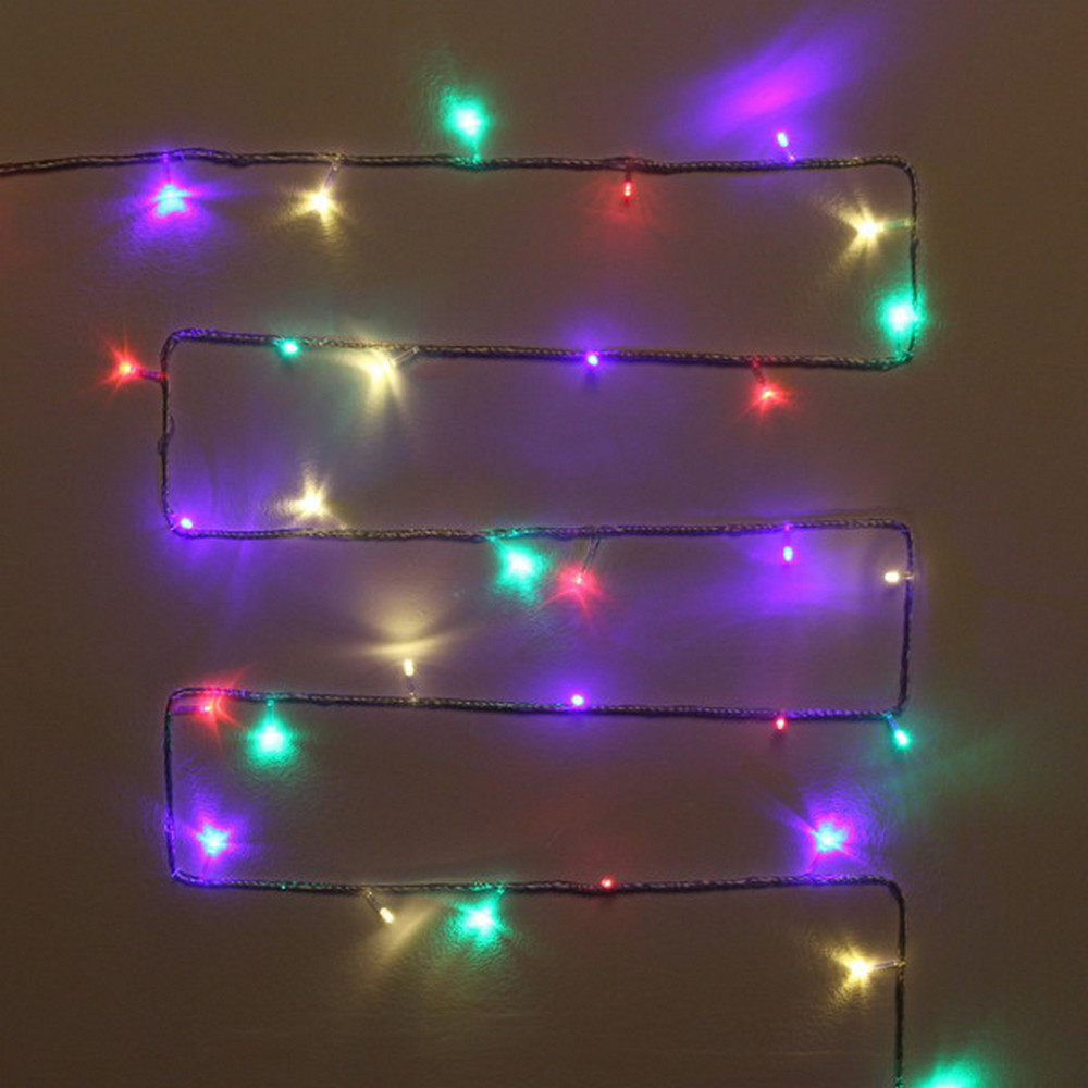 Гирлянда светодиодная  4,5 м 100 led нить мультицвет XHP-14-C