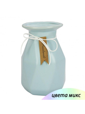 Ваза керамическая для цветов 18х12 см микс Baizheng
