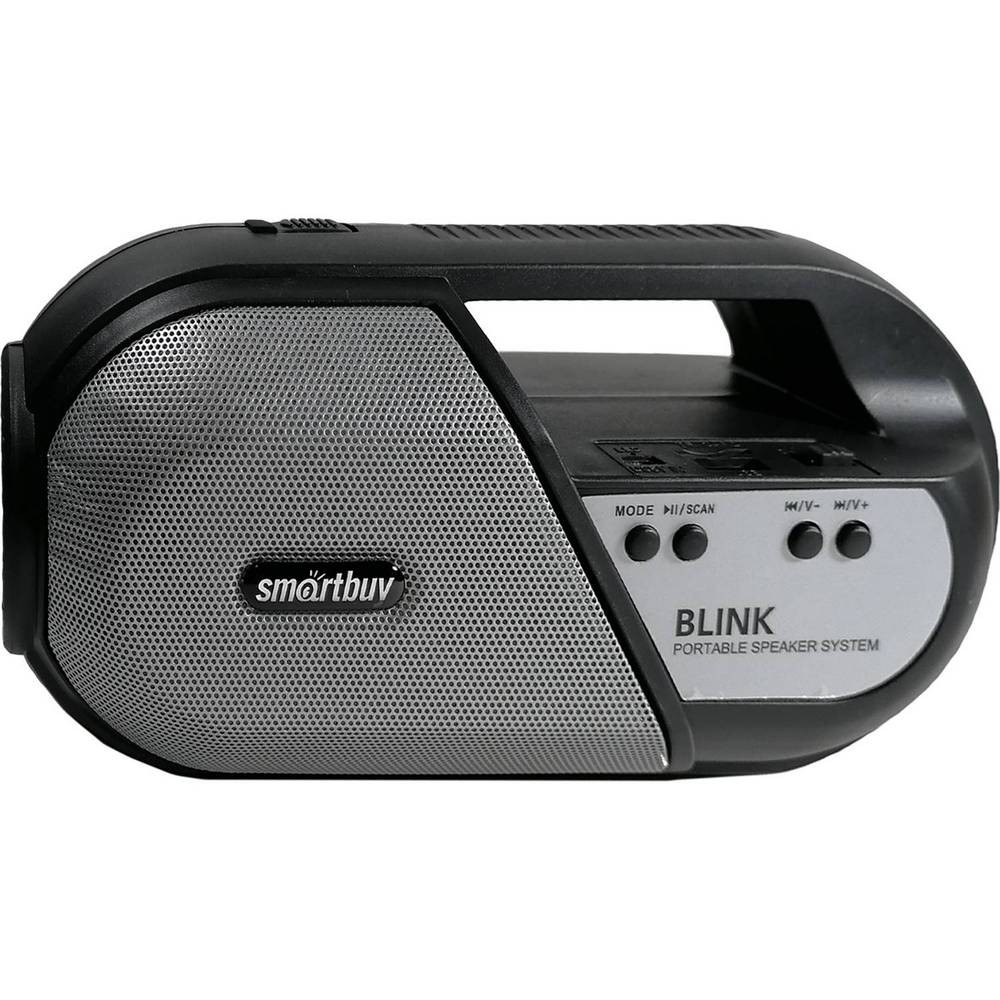 Колонка акустическая 5 Вт 22*11 см фонарь Bluetooth MP3 FM черный BLINK Smartbuy