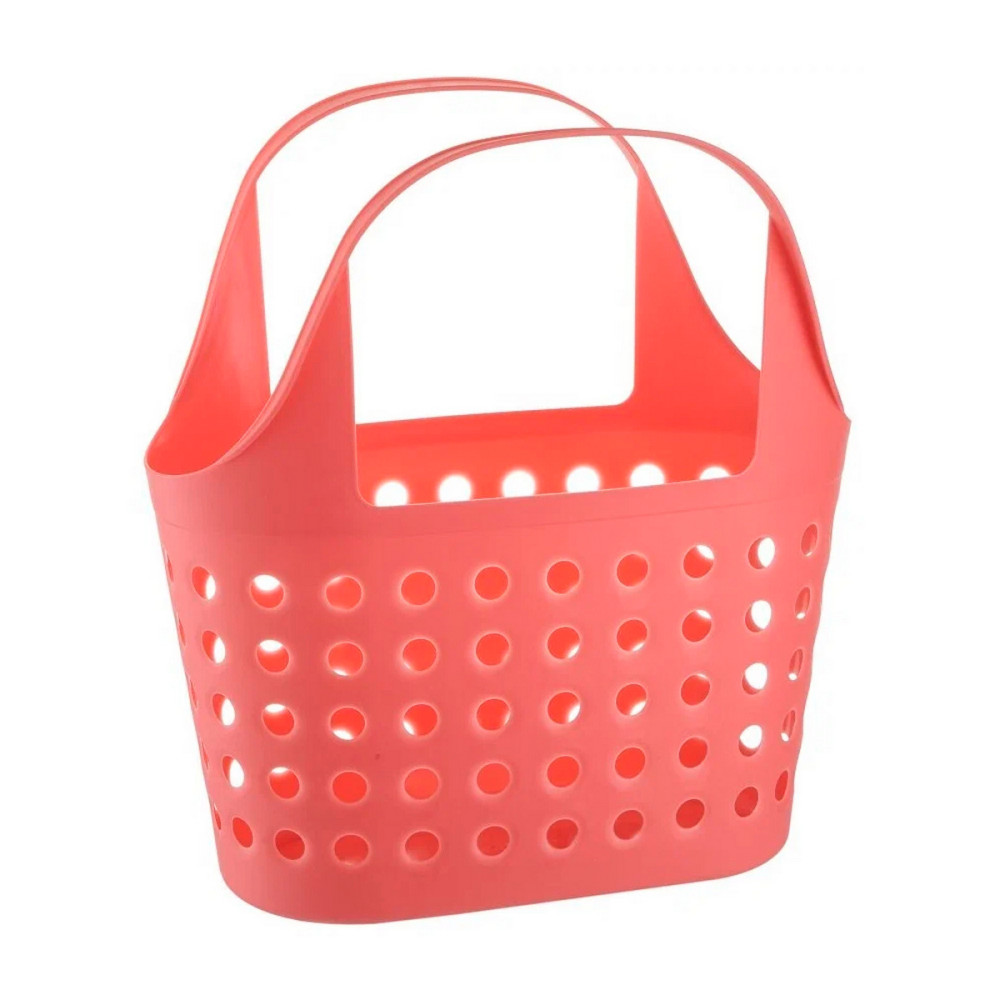 Корзина-сумка пластиковая 11 л 400*229*410 мм коралл Soft Berossi