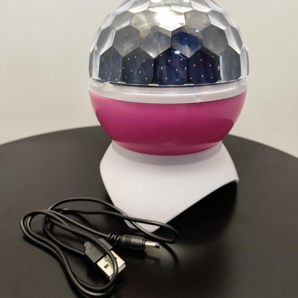 Диско шар светодиодный 2 плафона звездное небо Bluetooth авто Double Magic