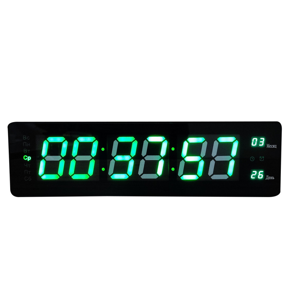 Часы электронные настольные 16х5,5 см led дисплей BZ-GH712 Baizheng
