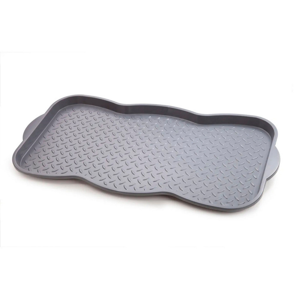 Поддон пластиковый для обуви 760х385х33 мм мокрый асфальт Berossi