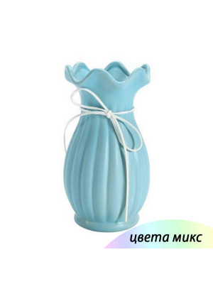 Ваза керамическая для цветов 10*8*19.5 см микс Baizheng
