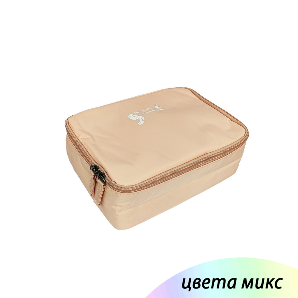 Косметичка 24х8х18 см полиэстер однотонная Baizheng