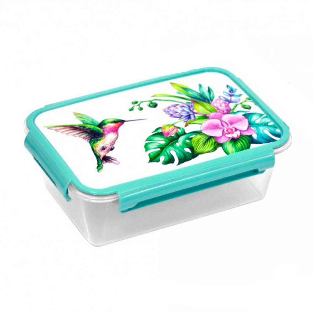 Контейнер пластиковый 1,1 л прямоугольный Колибри Violet