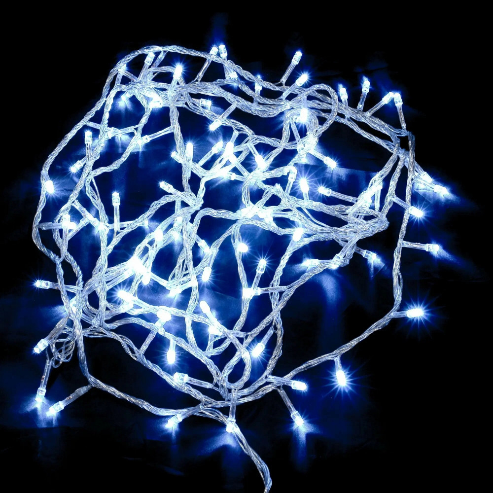 Гирлянда светодиодная  5 м 100 led 240 В нить белая LED100-5-W