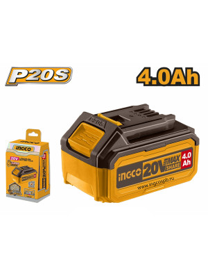 Аккумулятор INGCO FBLI20021,20В, Li-Ion, 4Ah, Индикатор заряда Аккумулятор INGCO FBLI20021,20В, Li-Ion, 4Ah, Индикатор заряда