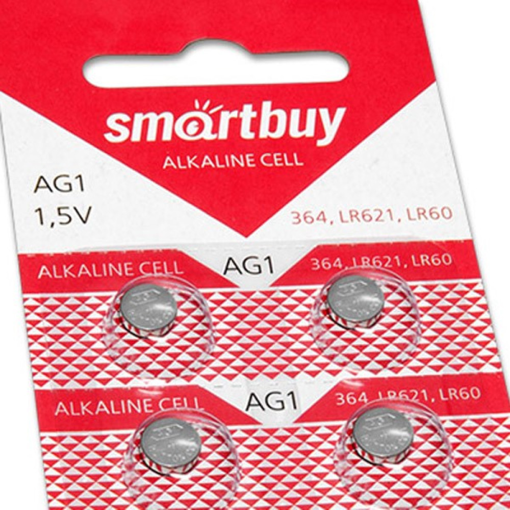 Батарейка таблетка AG1-10B Smartbuy