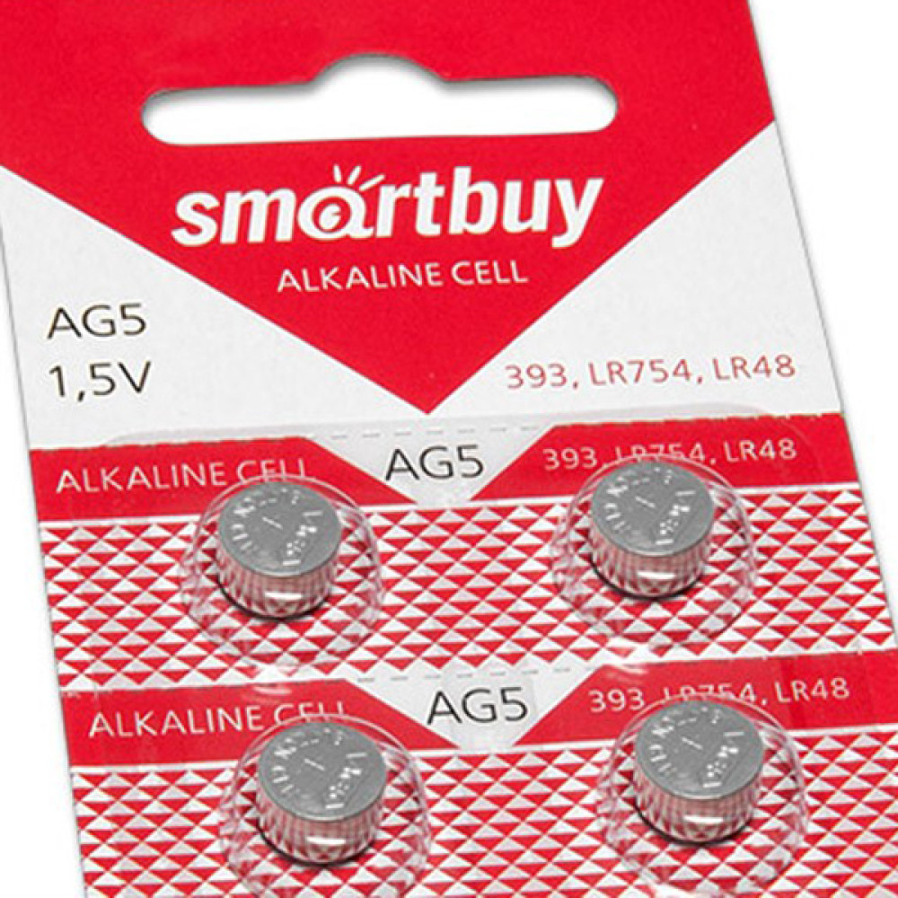 Батарейка таблетка AG5-10B Smartbuy