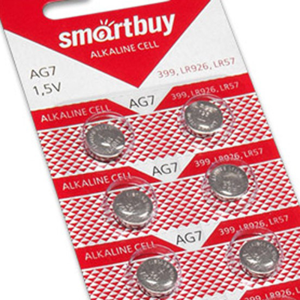 Батарейка таблетка AG7-10B Smartbuy