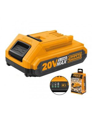 Аккумулятор INGCO FBLI20011,20В, Li-Ion, 2Ah, Индикатор заряда