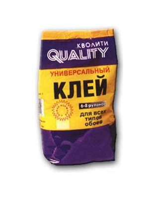 Клей обойный Кволити универсальный 200гр (6-8 рул) пакет Клей обойный Кволити универсальный 200гр (6-8 рул) пакет