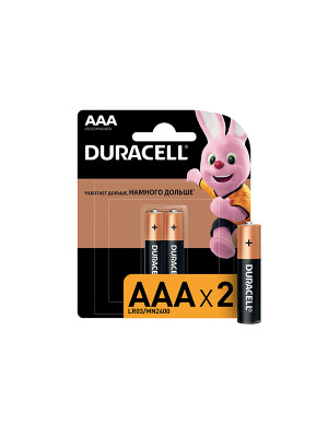 Батарейка AAA Мизинчиковая 1,5V LR03 Basic Alkaline 2шт/упак (10) DURACELL/OPTICELL Батарейка AAA Мизинчиковая 1,5V LR03 Basic Alkaline 2шт/упак (10) DURACELL/OPTICELL