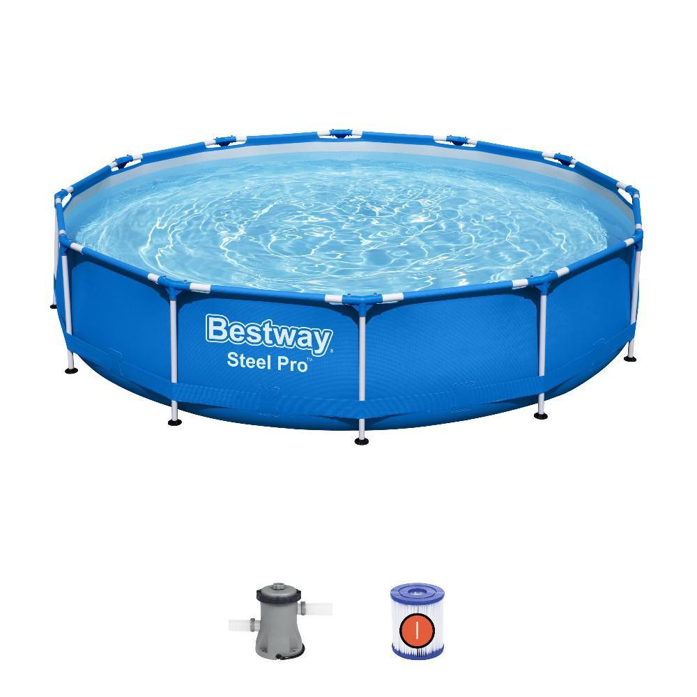 Бассейн каркасный 396*84 см 8680 л фильтр-насос BestWay