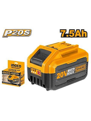Аккумулятор INGCO FBLI2075, 20В, Li-Ion, 7,5Ah, Индикатор заряда Аккумулятор INGCO FBLI2075, 20В, Li-Ion, 7,5Ah, Индикатор заряда