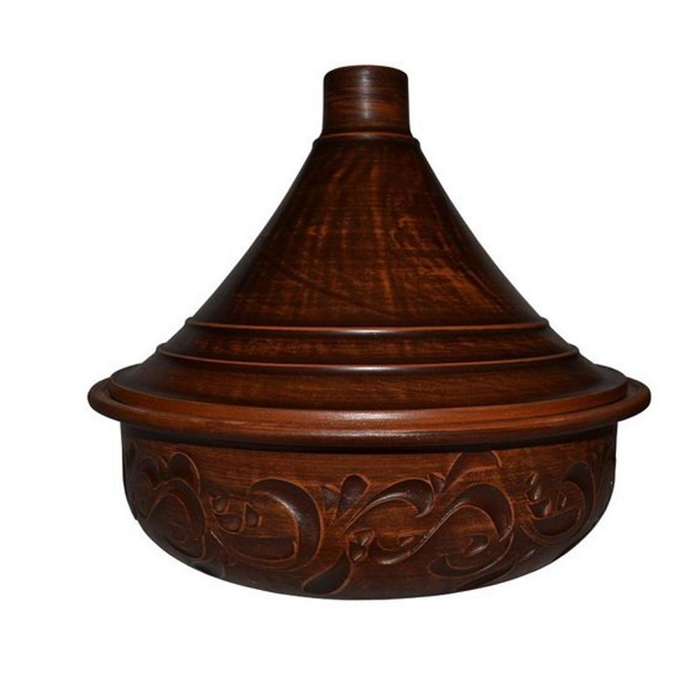 Таджин керамический 30 см 2,5 л крышка Узор Славяночка