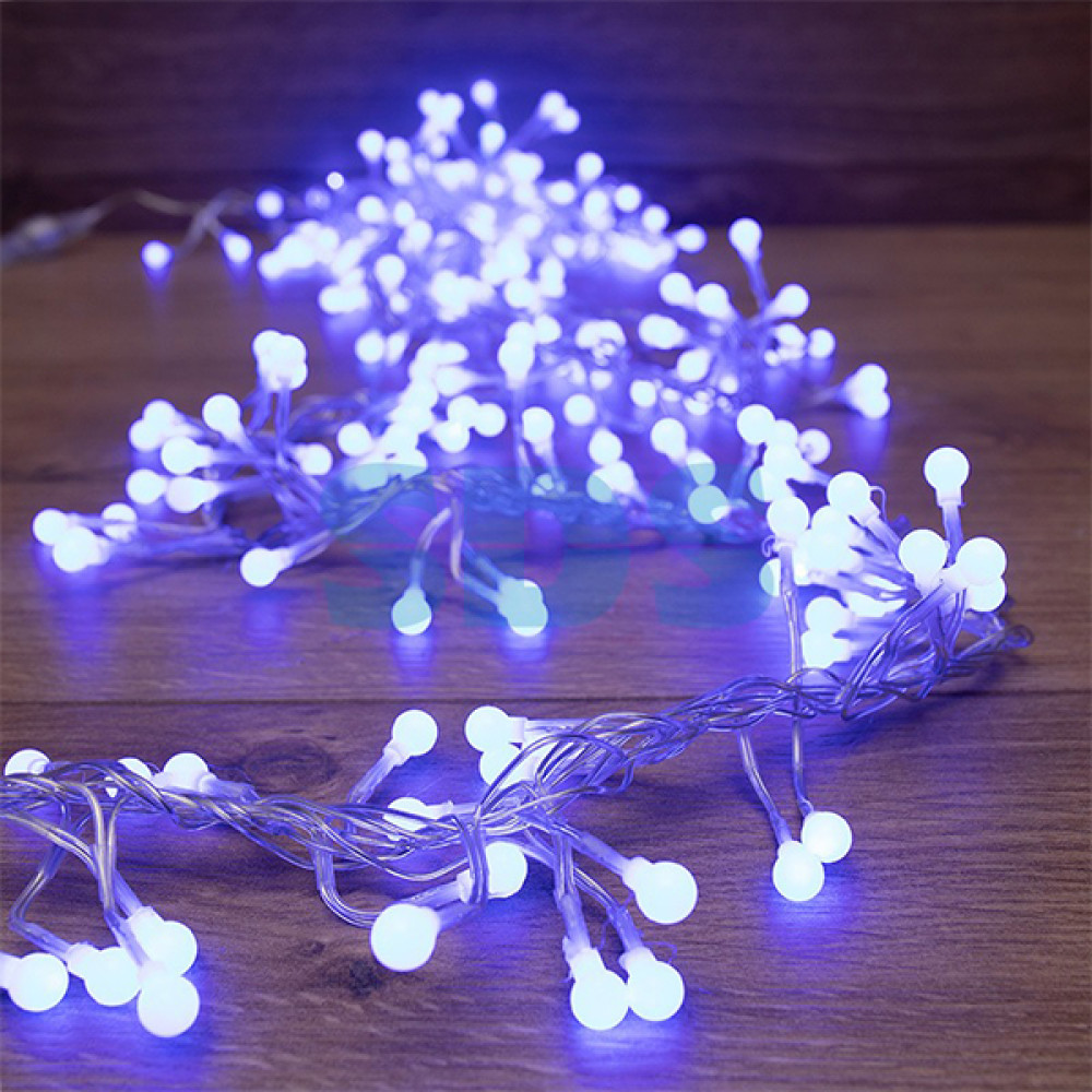 Гирлянда светодиодная  3 м 288 led 220 В Мишура синяя Neon-night