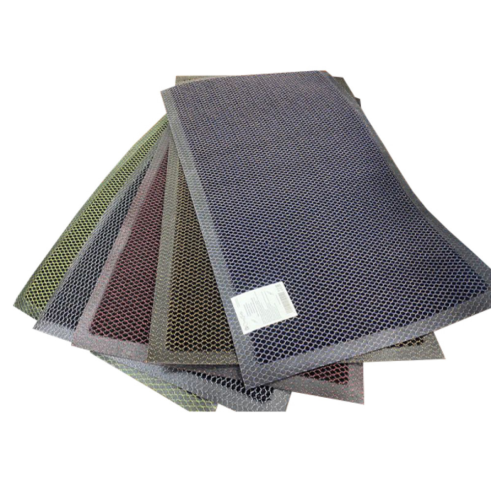 Коврик придверный Mesh Mat (Кольчуга) 40*60 серо-черный