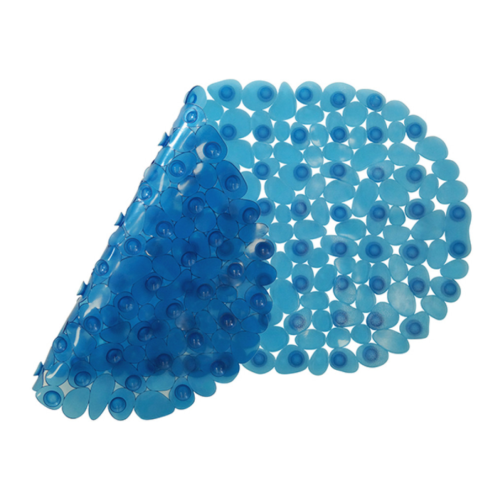 Коврик SPA для ванны Морская галька 36х69 см синий 6805-blue Вилина