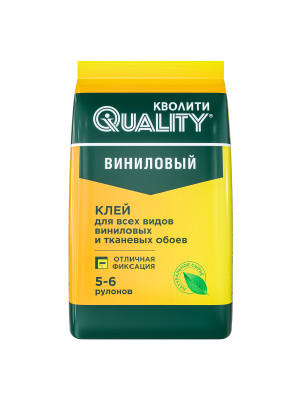 Клей обойный Кволити виниловый 200гр (5-6 рул) пакет Клей обойный Кволити виниловый 200гр (5-6 рул) пакет