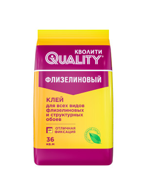 Клей обойный Кволити флизелиновый 200гр (5-7 рул) пакет Клей обойный Кволити флизелиновый 200гр (5-7 рул) пакет